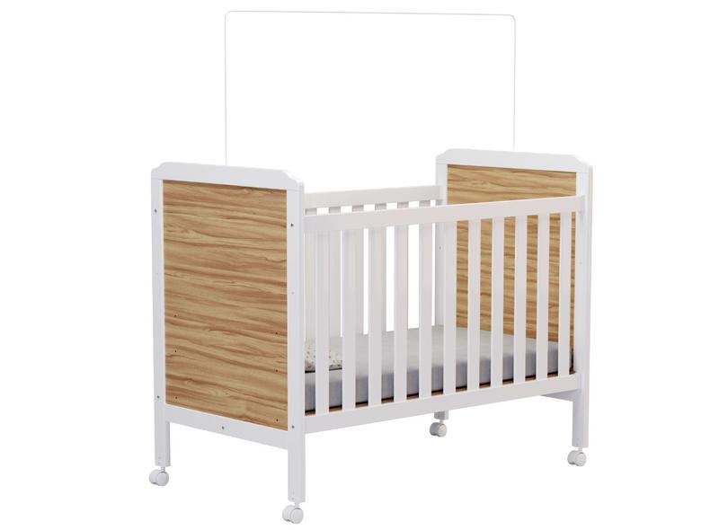 Imagem de Berço Cloe Moveis Peroba Americano Mini cama MDF