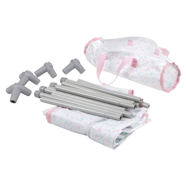 Berço dobrável para viagem, cercadinho JC Toys Berenguer Boutique Pink Imagem de Berço dobrável para viagem, cercadinho JC Toys Berenguer Boutique Pink