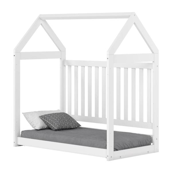 Imagem de Berço Estilo Americano Que Vira Mini Cama Montessoriana Para Quarto Infantil  Com Colchão