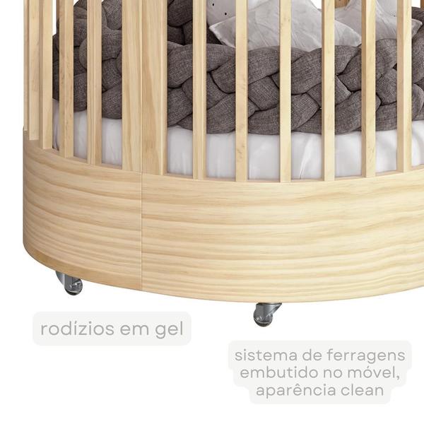 Imagem de Berço Evolutivo Redondo Mini Cama 3 em 1 Encanto