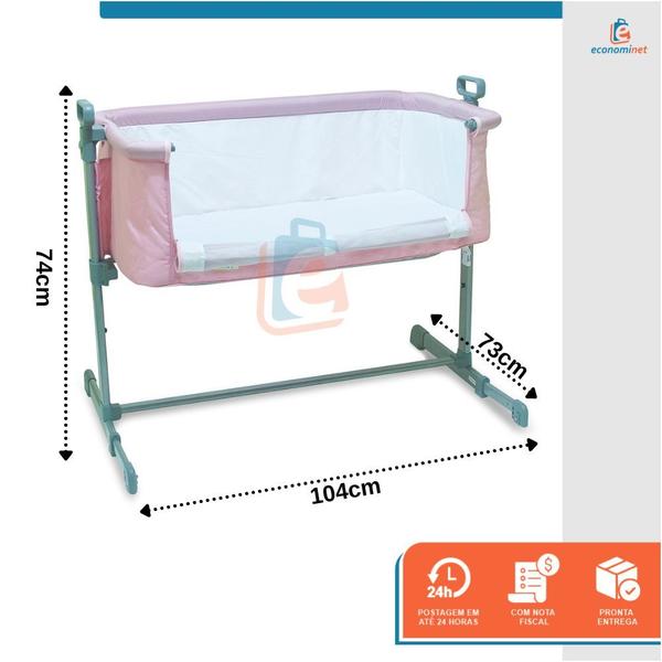 Imagem de Berço Lateral Acoplado Side by Side Co Sleeper Baby Style