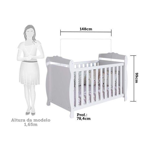 Berço Mini Cama 3 em 1 Americano 100% MDF Cocada - Espresso Móveis Imagem de Berço Mini Cama 3 em 1 Americano 100% MDF Cocada