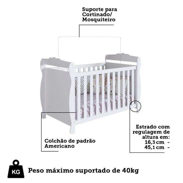 Berço Mini Cama 3 em 1 Americano 100% MDF Cocada - Espresso Móveis Imagem de Berço Mini Cama 3 em 1 Americano 100% MDF Cocada