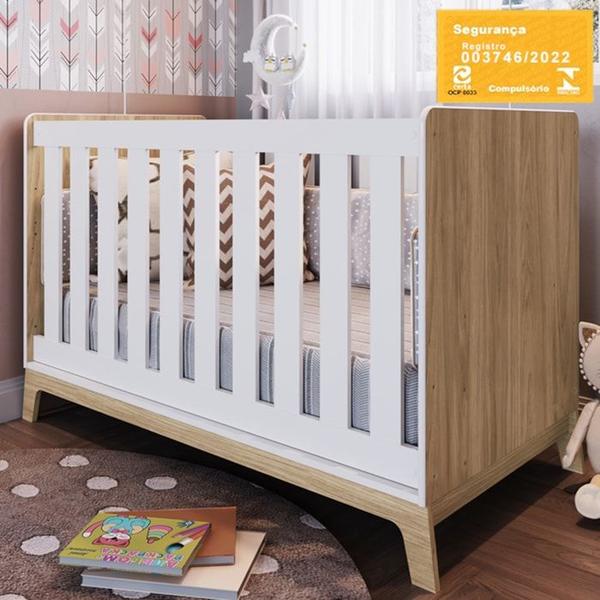 Imagem de Berço Mini Cama 3 Em 1 Com Colchao FM011 Itapua Branco Comm