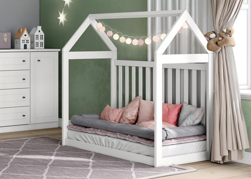 Imagem de Berço Mini Cama Americano Montessoriano  100% Mdf Branco  - Henn