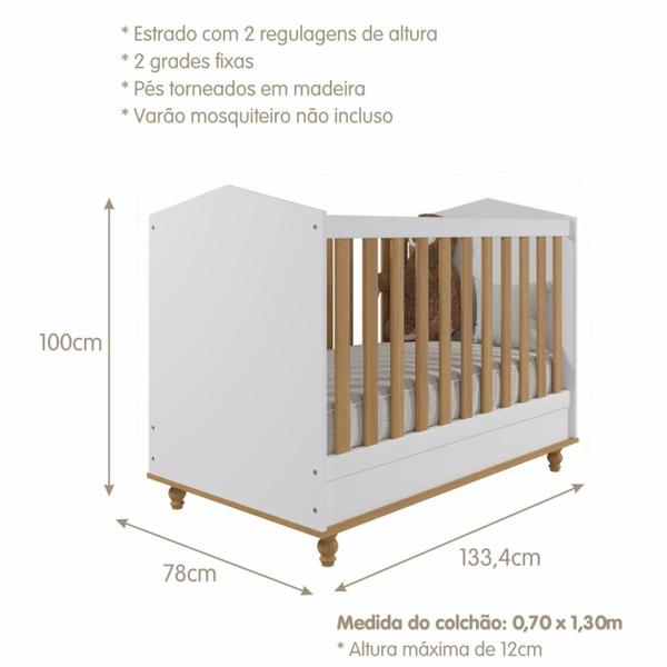 Imagem de Berço Mini Cama Bala de Goma Espresso Móveis