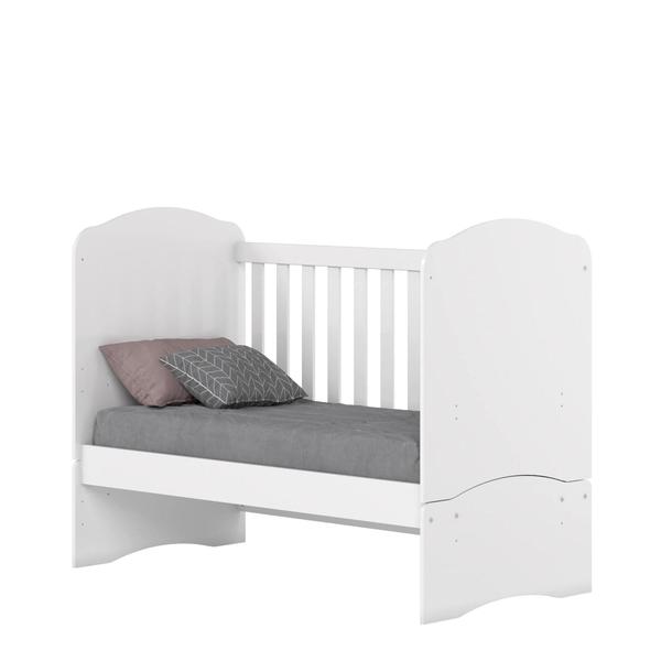 Imagem de Berço Mini Cama Bala de Menta com Regulagem de Altura - Branco