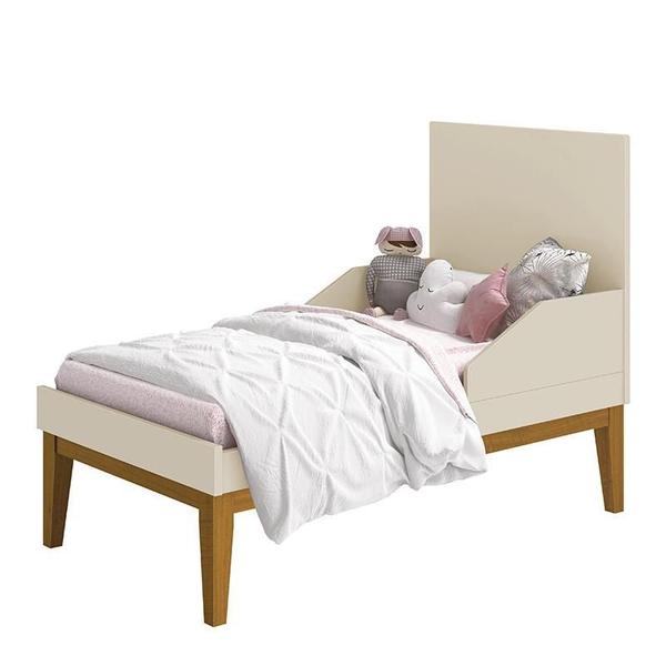 Imagem de Berço Mini Cama Classic Pés Amadeirado com Colchão D18 - Reller Móveis