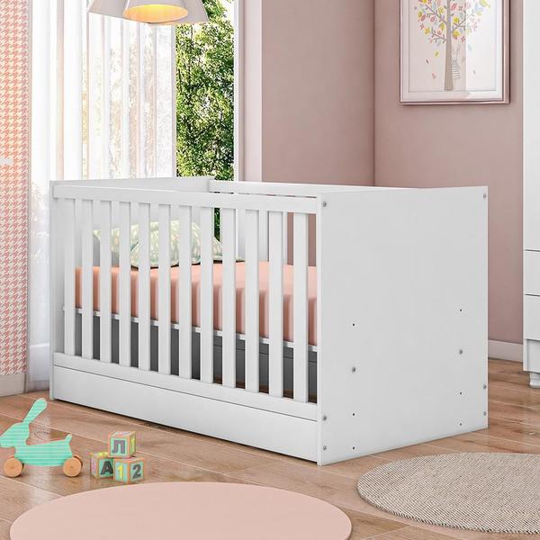 Imagem de Berço Mini Cama Doce Sonho Branco 1344 - Qmovi