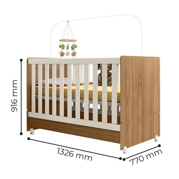 Imagem de Berço Mini Cama Encanto com Colchão Baby Physical - Peternella Móveis