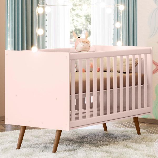 Imagem de Berço Mini Cama Encanto Rosa - Qmovi