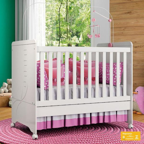 Imagem de Berço Mini Cama Henn Pão de Mel Branco I11-10