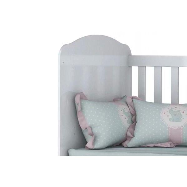 Imagem de Berço / Mini Cama Infantil Bala de Menta 3 em 1 Branco - Henn