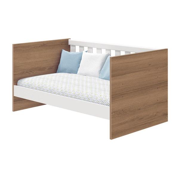 Imagem de Berço Mini Cama Katatau Branco Fosco com Colchão D18 de 10cm - Reller Móveis