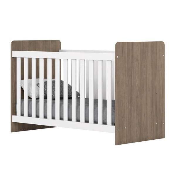 Berço Mini Cama Labirinto Rústico/Branco - Henn Imagem de Berço Mini Cama Labirinto Rústico/Branco - Henn