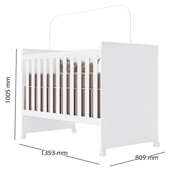 Imagem de Berço Mini Cama Lívia Branco Brilho - Canaã