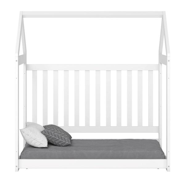 Imagem de Berço Mini Cama Montessoriano Estilo Casinha Americano - Branco