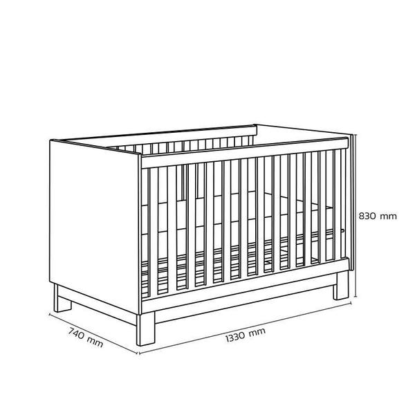 Imagem de Berço Mini Cama Q Encanto Slim Branco Acetinado - Qmovi