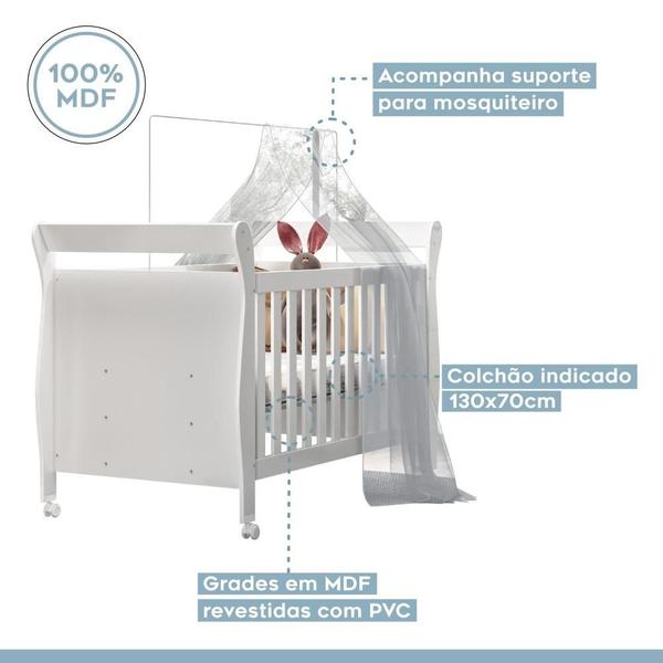 Imagem de Berço Mini Cama Slim Tigus Baby Branco