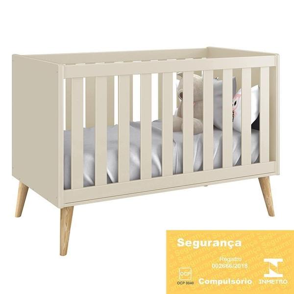 Imagem de Berço Mini Cama Theo com Pés Madeira Natural - Reller Móveis