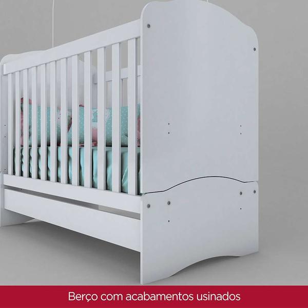 Imagem de Berço Minicama Bala de Menta Branco