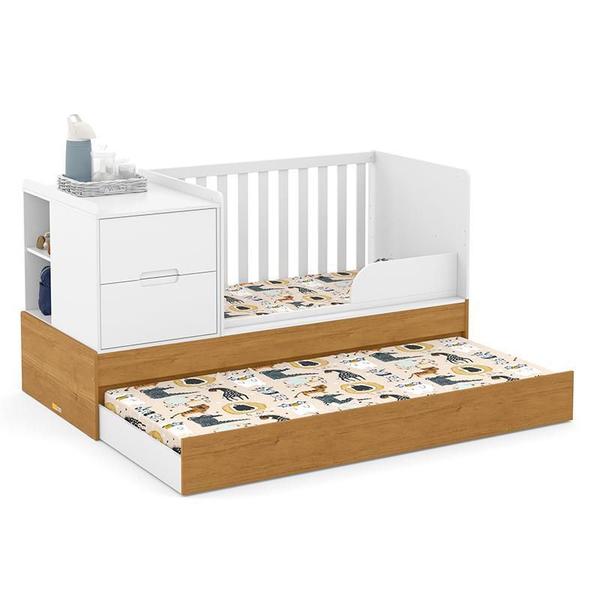 Imagem de Berço Multifuncional Formare com Cama Auxiliar e Colchão Baby Physical - Matic Móveis