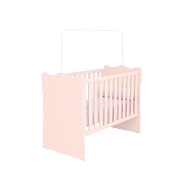 Imagem de Berço para quarto infantil doce sonho - rosa acetinado