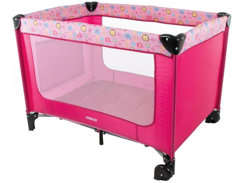 Berço Portátil Cosco Kids Happy - 2 Níveis de Altura 0 a 15kg Imagem de Berço Portátil Cosco Kids Happy