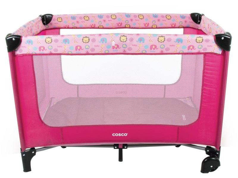 Berço Portátil Cosco Kids Happy - 2 Níveis de Altura 0 a 15kg Imagem de Berço Portátil Cosco Kids Happy
