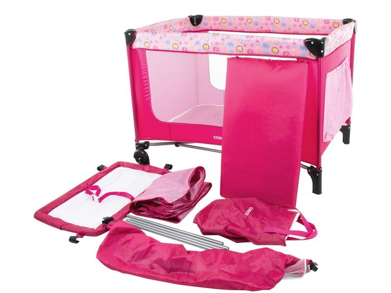 Berço Portátil Cosco Kids Happy - 2 Níveis de Altura 0 a 15kg Imagem de Berço Portátil Cosco Kids Happy