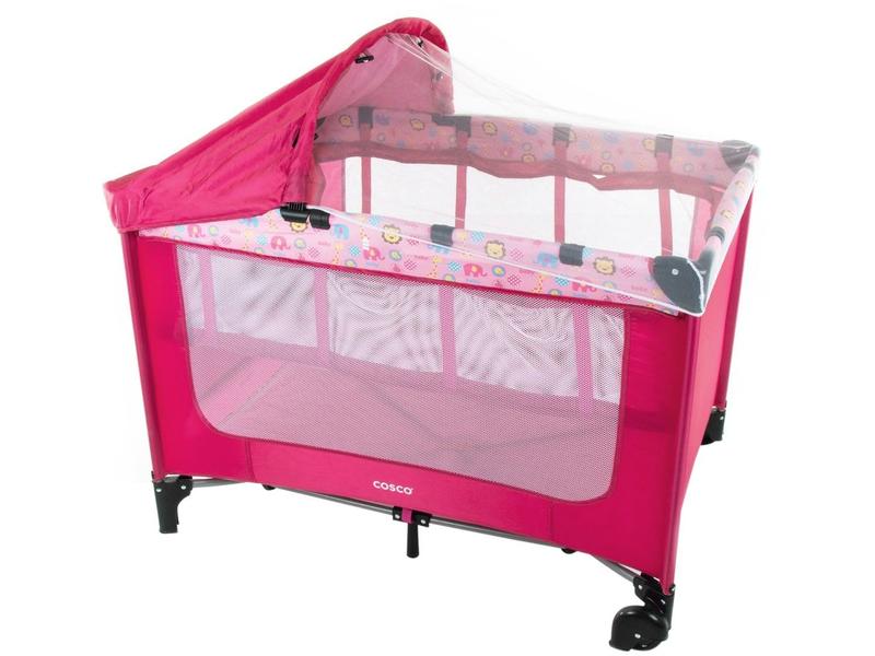 Berço Portátil Cosco Kids Happy - 2 Níveis de Altura 0 a 15kg Imagem de Berço Portátil Cosco Kids Happy