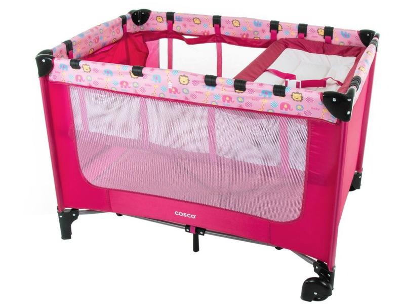 Berço Portátil Cosco Kids Happy - 2 Níveis de Altura 0 a 15kg Imagem de Berço Portátil Cosco Kids Happy
