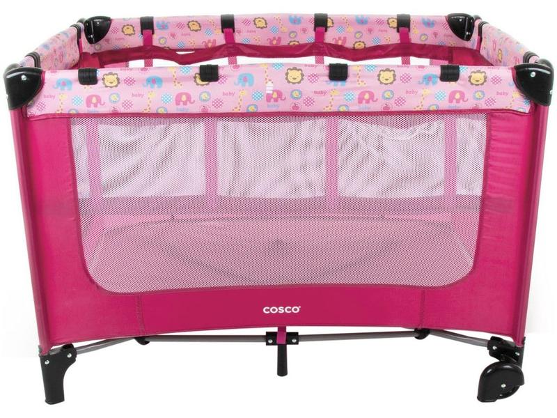 Berço Portátil Cosco Kids Happy - 2 Níveis de Altura 0 a 15kg Imagem de Berço Portátil Cosco Kids Happy