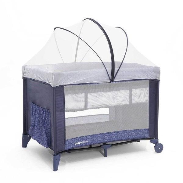 Berço Portátil Cosco Kids Nanny 2 Níveis de Altura - 0 a 18kg Azul Berço Portátil Cosco Kids Nanny 2 Níveis de Altura - 0 a 18kg Azul