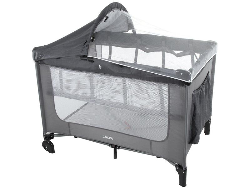 Berço Portátil Happy 2 Alturas Cinza Cosco Kids Berço Portátil Happy 2 Alturas Cinza Cosco Kids