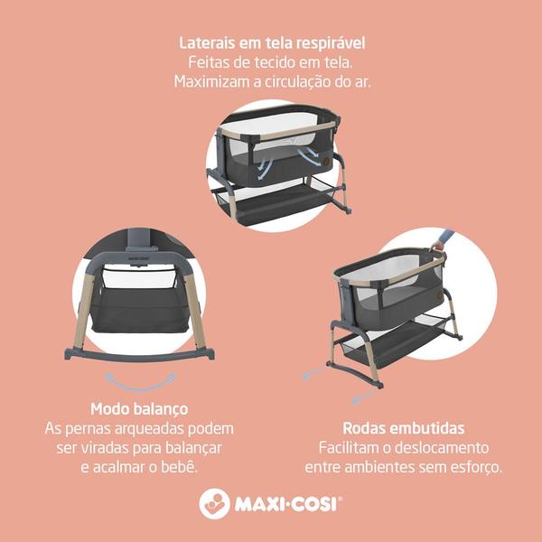 Imagem de Berço Portátil Iora Air Co-Sleeper Graphite Maxi Cosi