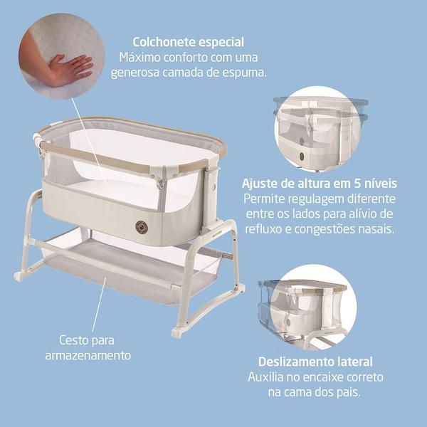 Imagem de Berço Portátil Iora Air cor Classic Oat Maxi Cosi