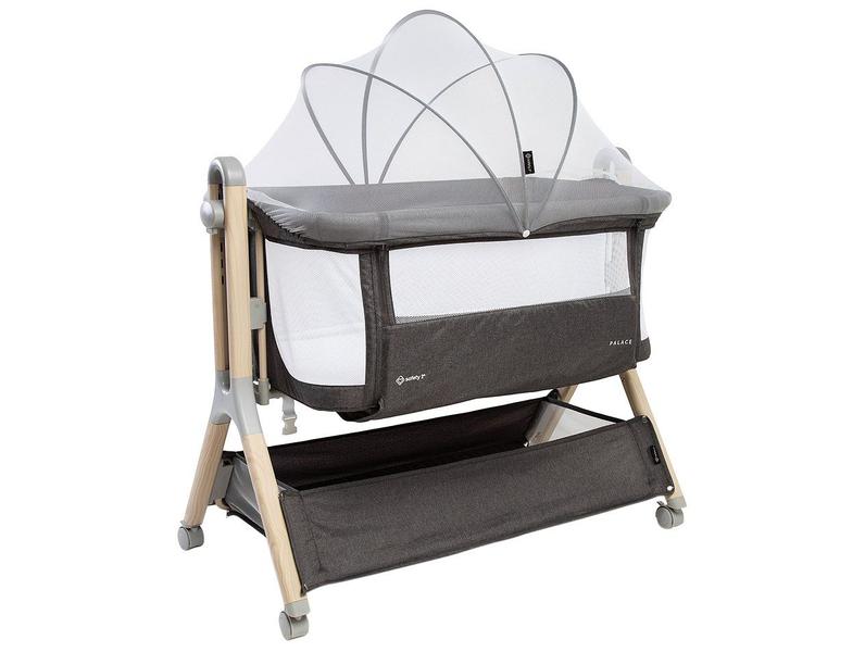 Berço Portátil Safety 1st Palace com Mosquiteiro 0 a 9kg Cinza