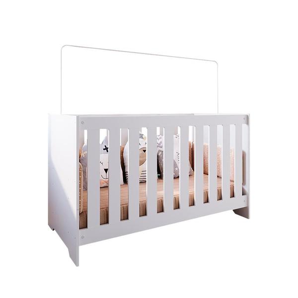Berço Que Vira Cama E Sofá 3 Em 1 Com Colchão Branco 74 x 133 cm Aconchego Shop JM Imagem de Berço Que Vira Cama E Sofá 3 Em 1 Com Colchão Branco 74 x 133 cm Aconchego Shop JM