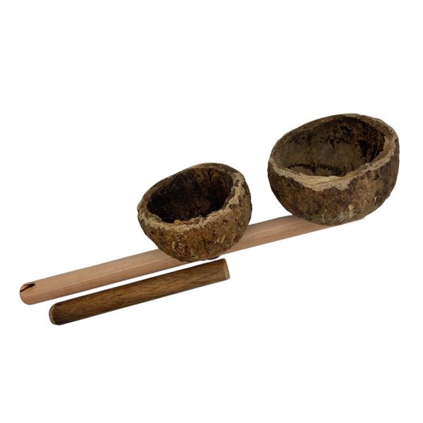 Imagem de Berimbau Biriba Original Baqueta Caxixi + Agogô de Castanha