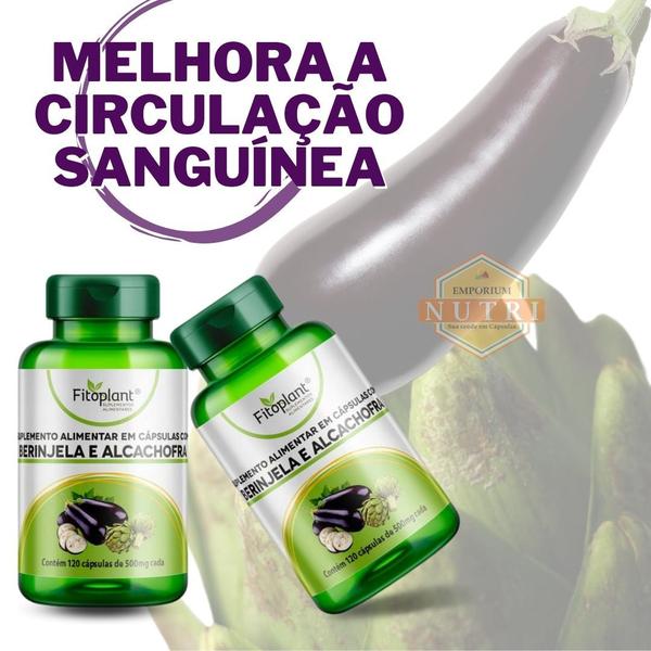 Imagem de BERINJELA COM ALCACHOFRA 600mg 120CAPS