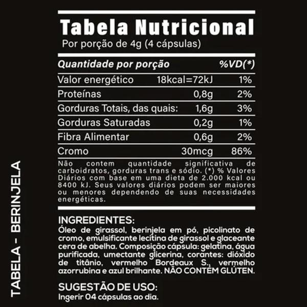 Imagem de Berinjela + Vitamina E + Cromo Suplemento Alimentar Premium Para Colesterol Alto - 60Cáps de 1000mg