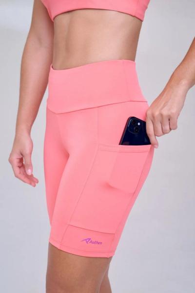 Imagem de Bermuda Authen Essential Run Stamina - feminino - rosa