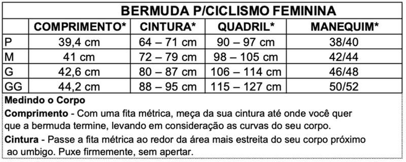 Imagem de Bermuda Ciclismo Bike Feminino Forro Fullmax Refletiva Proteção UV - Elite - Pitu Baby