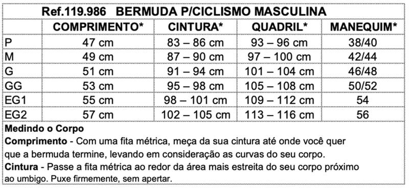 Imagem de Bermuda Ciclismo Bike Masculino Forro Fullmax Azul Marinho Proteção UV - Elite - Pitu Bab