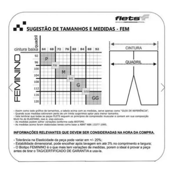 Imagem de Bermuda Ciclismo Feminina Flets Basic Compression F Estanho Cintura Alta e Bolso