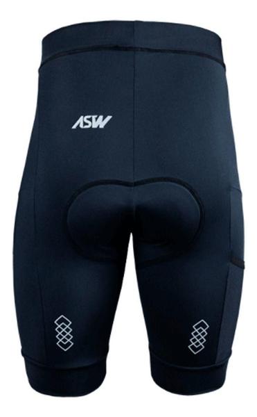 Imagem de Bermuda Ciclismo Masculina Compressão Asw Essentials Tam M