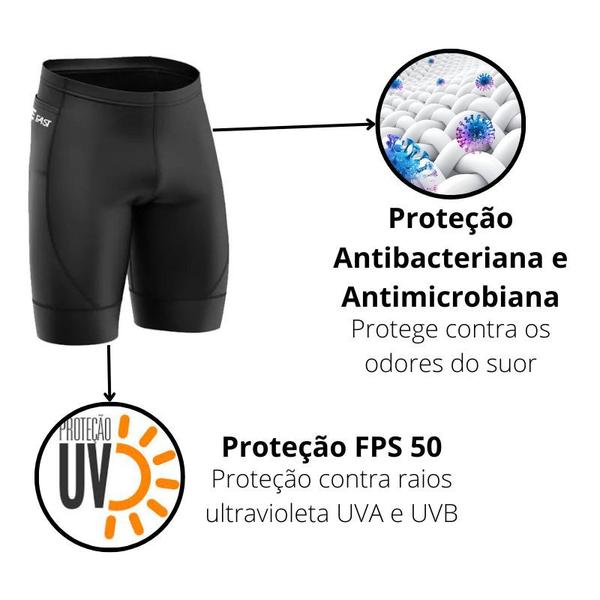 Imagem de Bermuda Ciclismo Masculina Forro com 2 Bolsos Short Bike