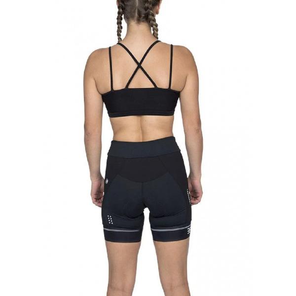 Imagem de Bermuda De Ciclismo Feminina Woom Supreme Preto/Branco