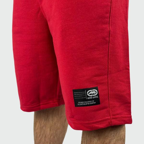 Imagem de Bermuda Ecko Moletom Fashion Basic Vermelho